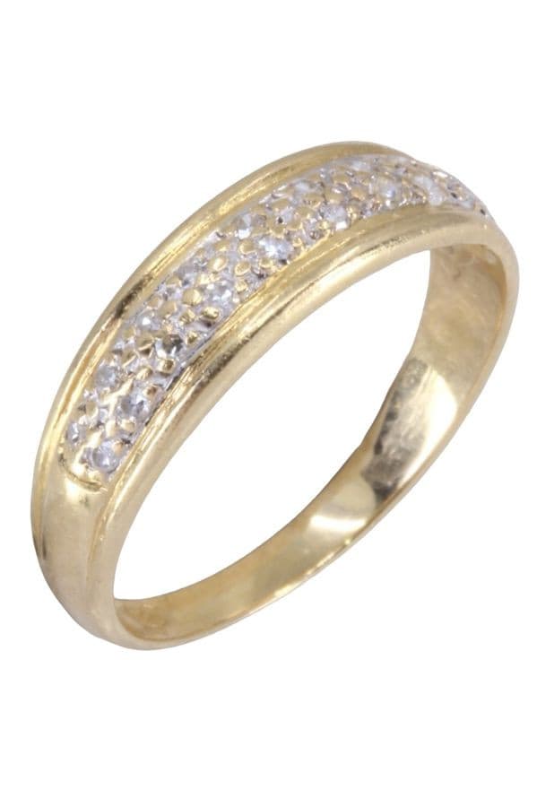 BAGUE JONC PAVAGE DIAMANTS — vue 3