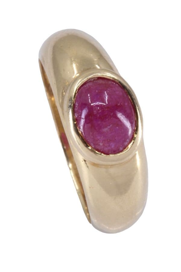 BAGUE JONC RUBIS — vue 4
