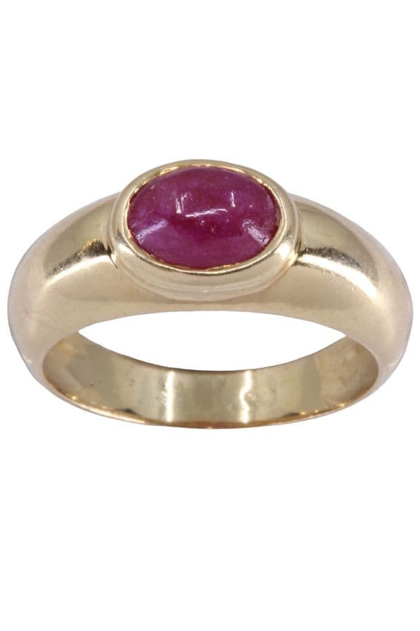 BAGUE JONC RUBIS — vue 1