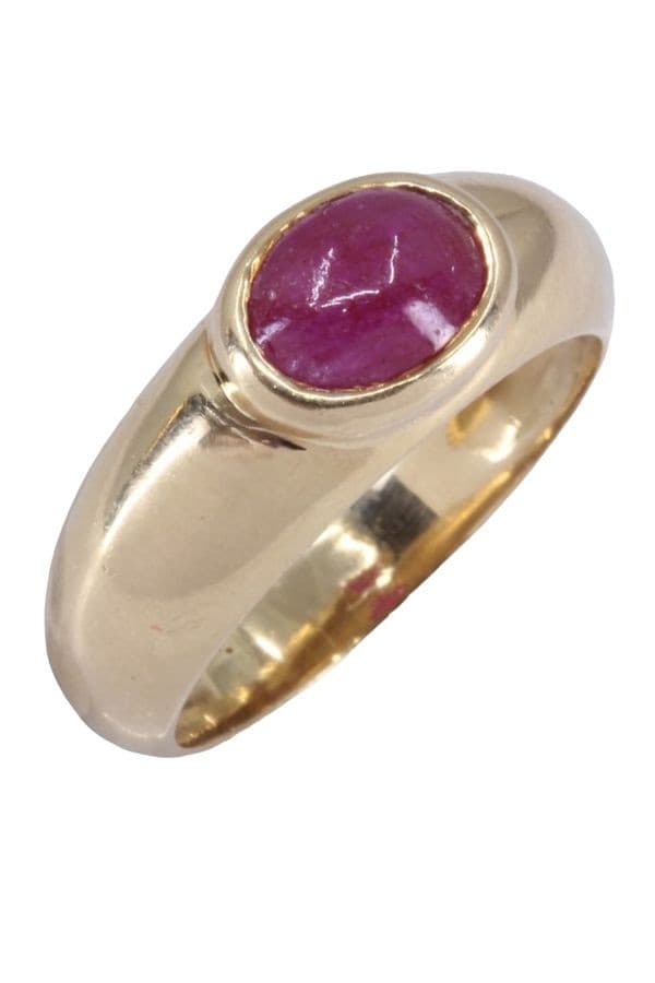 BAGUE JONC RUBIS — vue 5