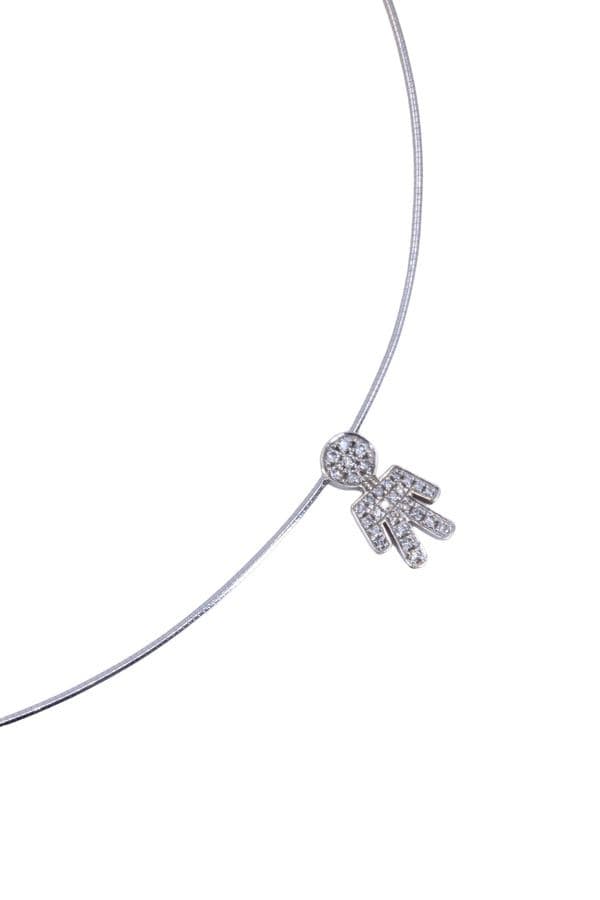 COLLIER BONHOMME DIAMANTÉ — vue 3