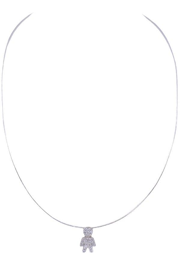 COLLIER BONHOMME DIAMANTÉ — vue 1