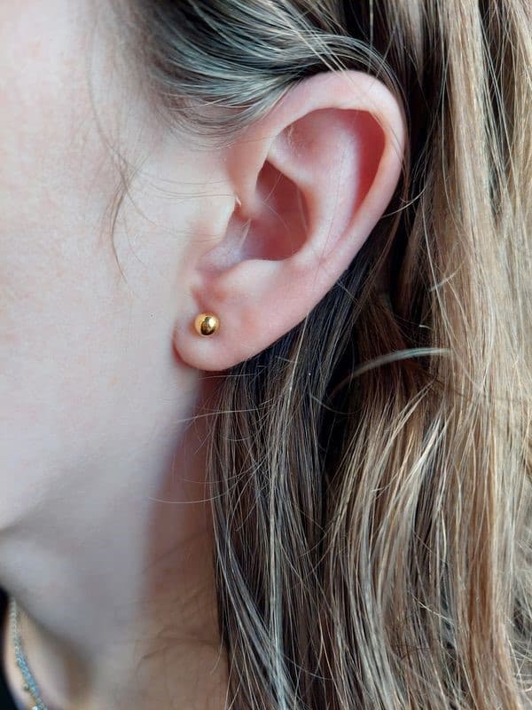 BOUCLES D'OREILLES BOULES — vue 2
