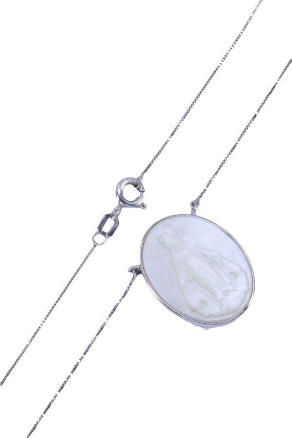COLLIER VIERGE PERLES ET NACRE — vue 3