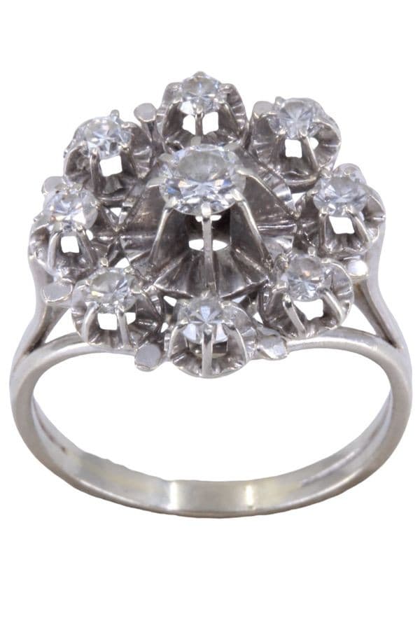 BAGUE MARGUERITE DIAMANTS — vue 1