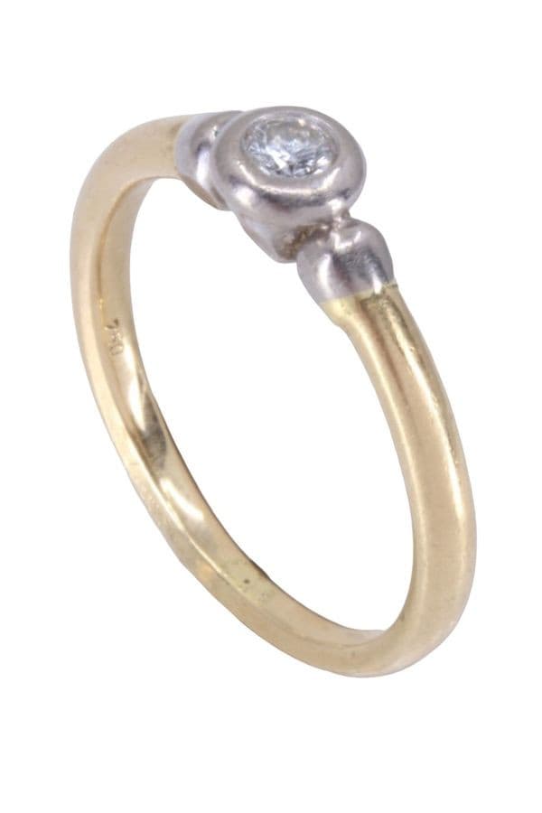 SOLITAIRE DIAMANT 0.07 CARAT — vue 3