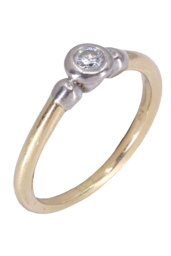 SOLITAIRE DIAMANT 0.07 CARAT — vue 5