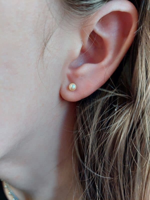 BOUCLES D'OREILLES PERLES — vue 2