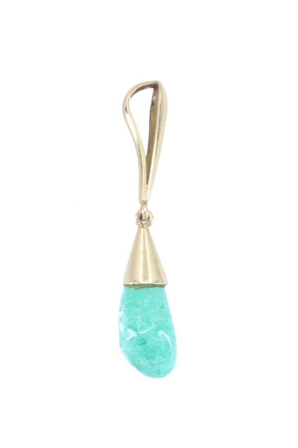 PENDENTIF ÉMERAUDE EN GOUTTE — vue 3