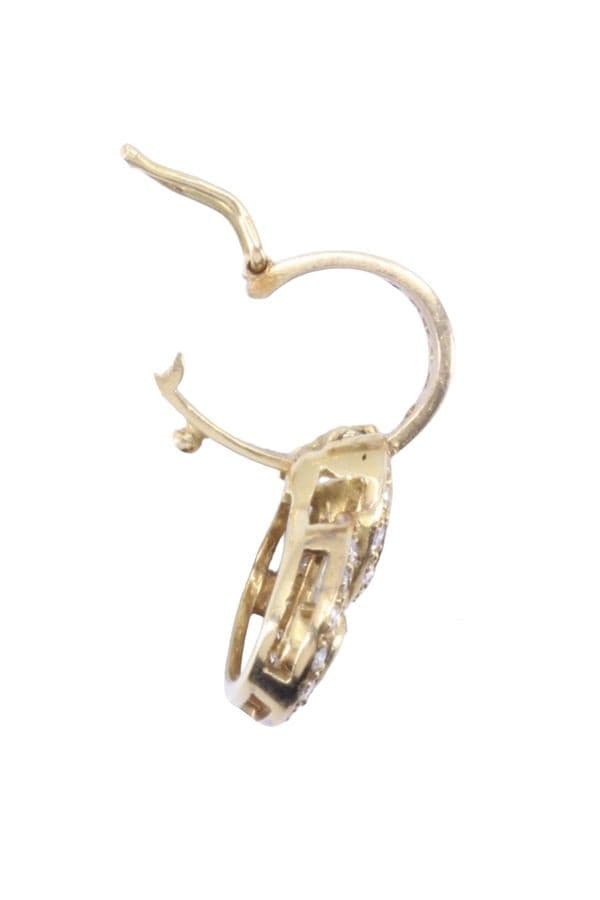 PENDENTIF POUR COLLIER DE PERLES ÉMERAUDE ET DIAMANTS — vue 3