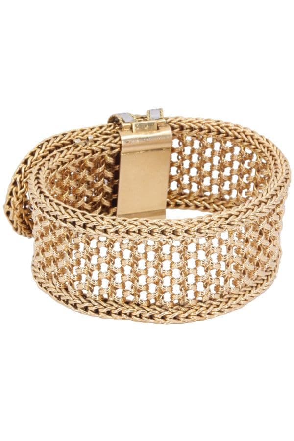 BRACELET MANCHETTE CEINTURE DIAMANTS — vue 4
