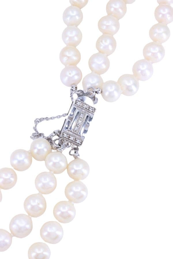 COLLIER DE PERLES JACKIE KENNEDY — vue 3