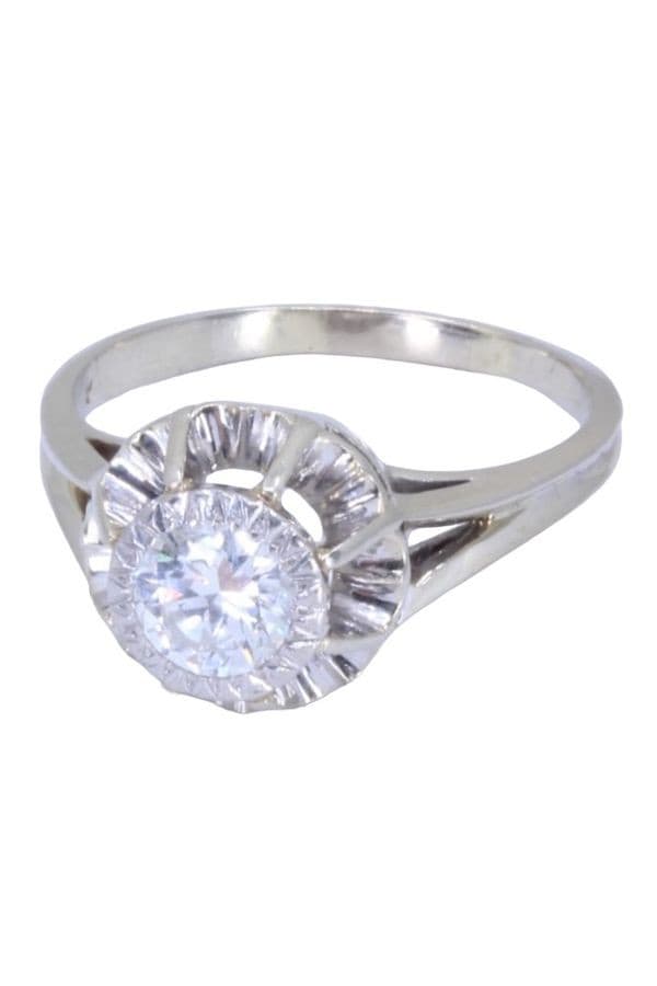SOLITAIRE ANCIEN DIAMANT 0.60 CARAT — vue 6