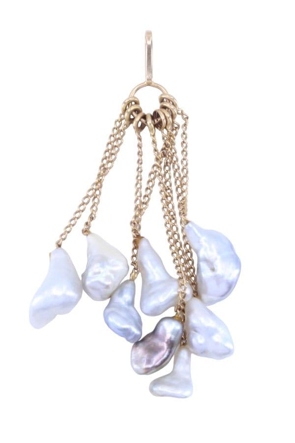 PENDENTIF PERLES BAROQUES — vue 1