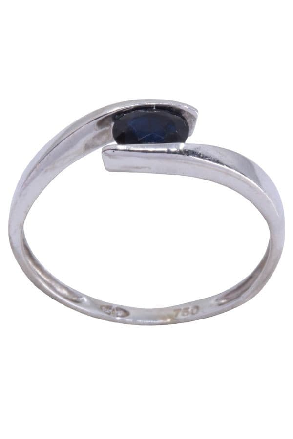 BAGUE MODERNE SAPHIR — vue 1