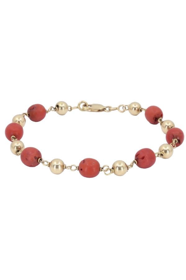 BRACELET BOULES CORAIL
