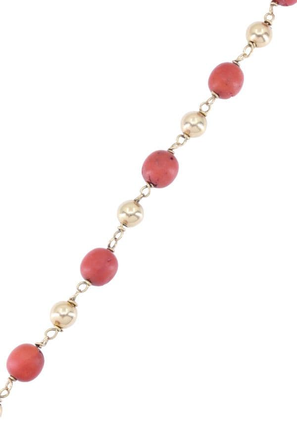 BRACELET BOULES CORAIL — vue 3