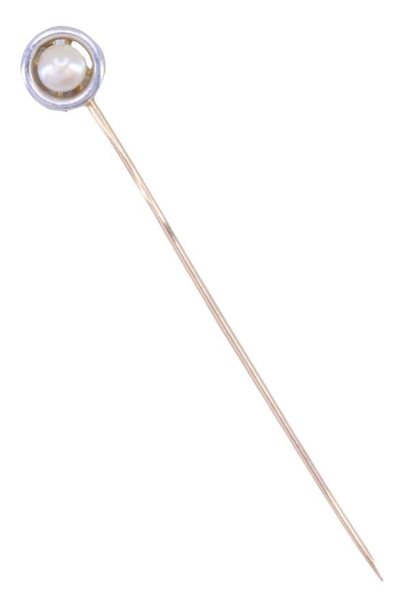 ÉPINGLE ANCIENNE PERLE — vue 1