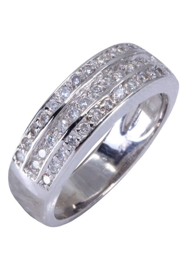 BAGUE PAVAGE DIAMANTS — vue 3
