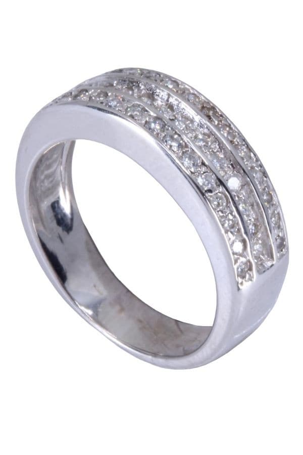 BAGUE PAVAGE DIAMANTS — vue 5