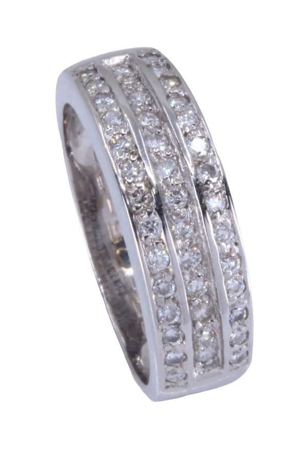 BAGUE PAVAGE DIAMANTS — vue 4