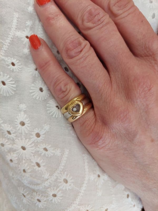 BAGUE CHOPARD "HAPPY DIAMOND" — vue 2