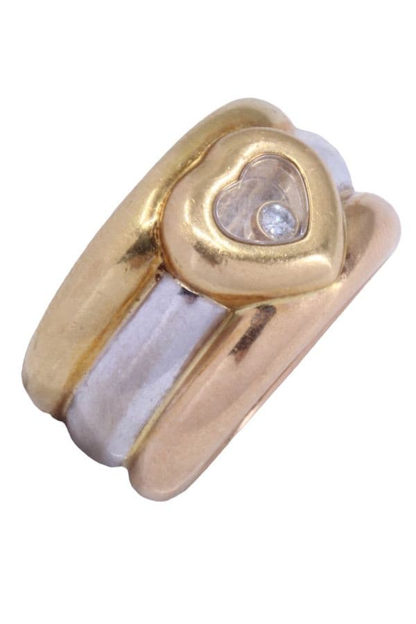 BAGUE CHOPARD "HAPPY DIAMOND" — vue 3