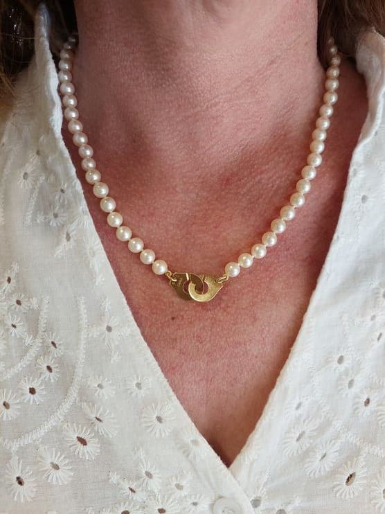 COLLIER DE PERLES DINH VAN R12 — vue 2