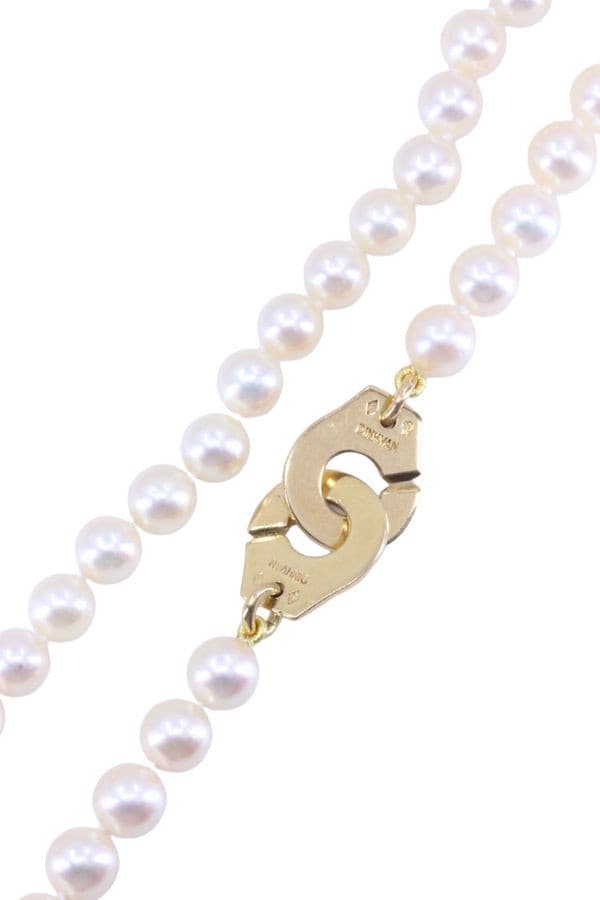 COLLIER DE PERLES DINH VAN R12 — vue 3