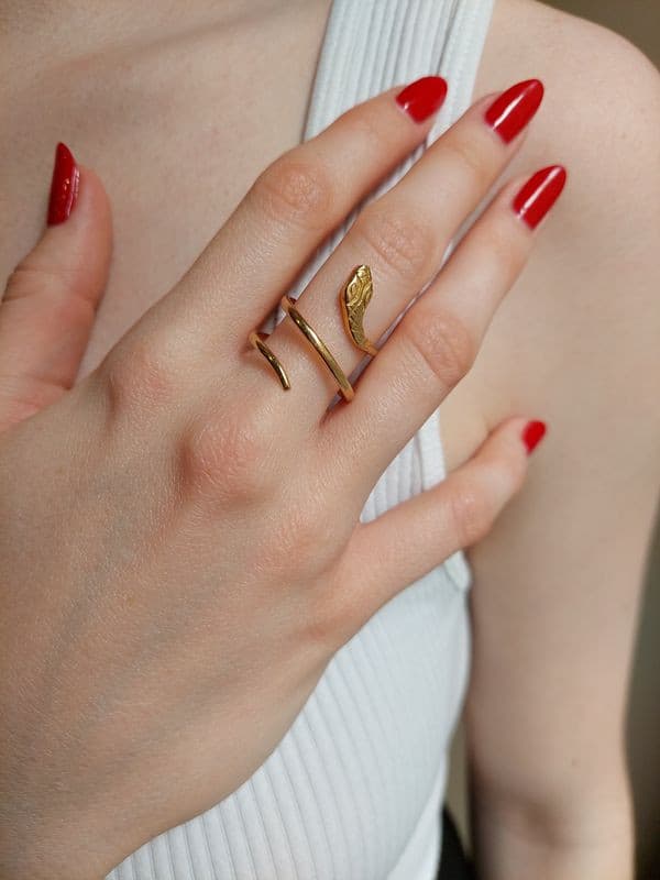 BAGUE SERPENT — vue 2