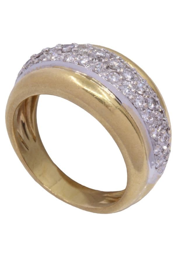 BAGUE PAVAGE DIAMANTS — vue 3