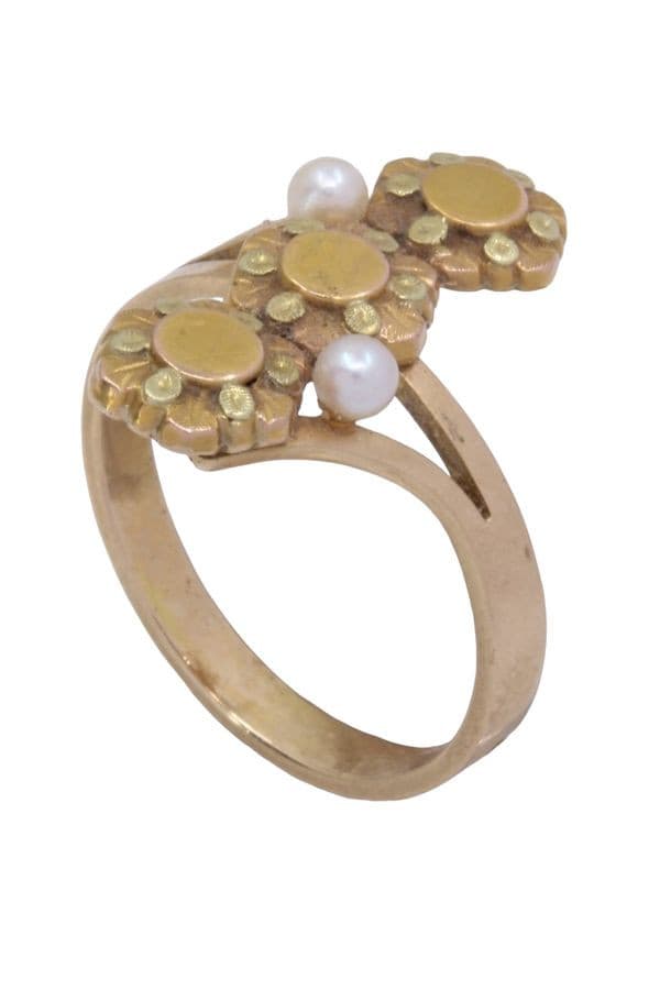 BAGUE PERLES NAPOLÉON III — vue 5