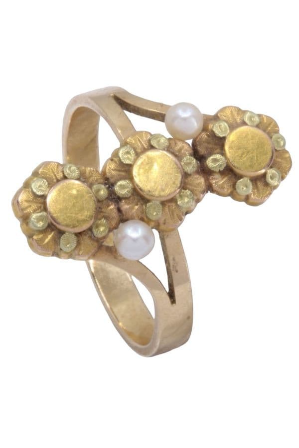 BAGUE PERLES NAPOLÉON III — vue 4