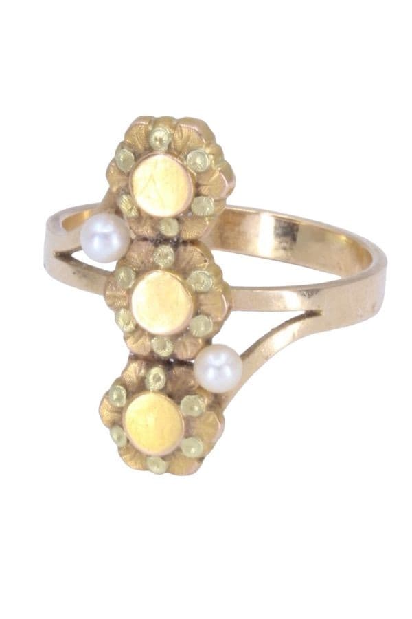 BAGUE PERLES NAPOLÉON III — vue 6