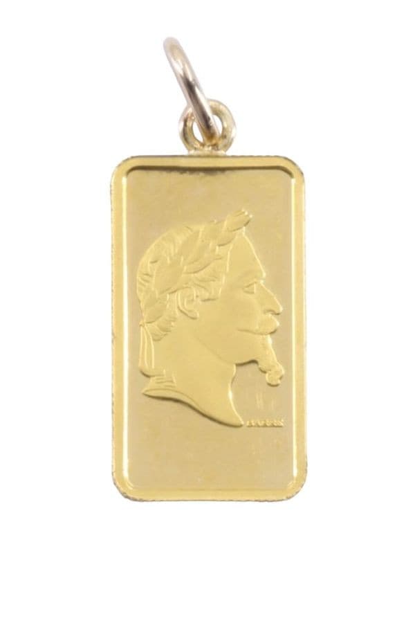 PENDENTIF LINGOTIN 5 GRAMMES NAPOLÉON III — vue 3