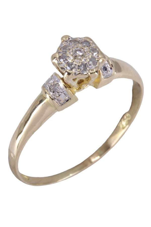BAGUE STYLE SOLITAIRE DIAMANTS — vue 3