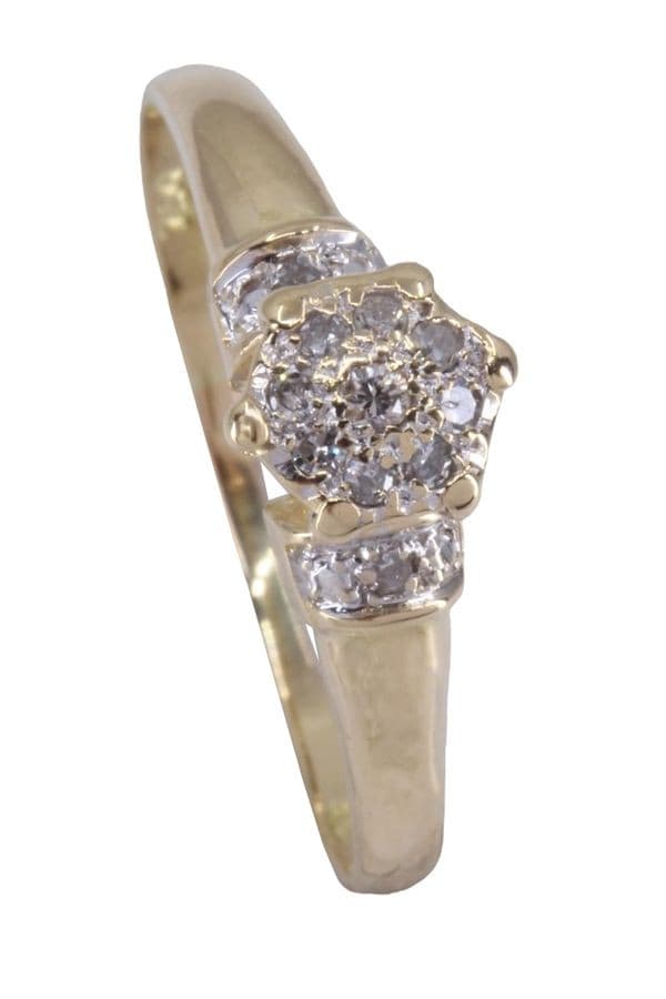 BAGUE STYLE SOLITAIRE DIAMANTS — vue 4