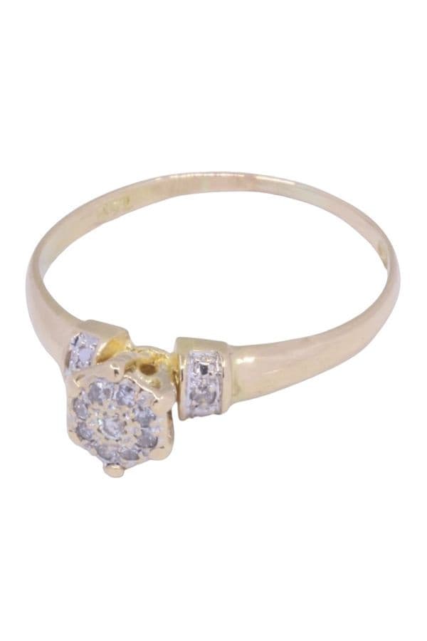 BAGUE STYLE SOLITAIRE DIAMANTS — vue 5