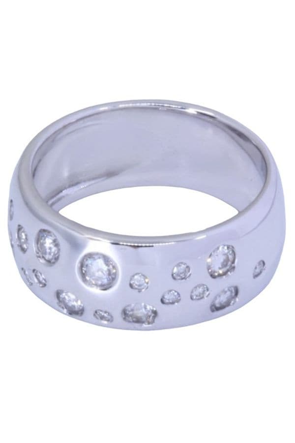 BAGUE MODERNE DIAMANTS — vue 4
