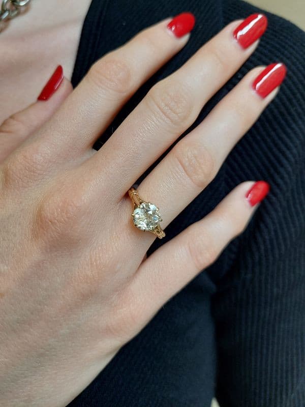 SOLITAIRE DIAMANT 1.60 CARAT — vue 2