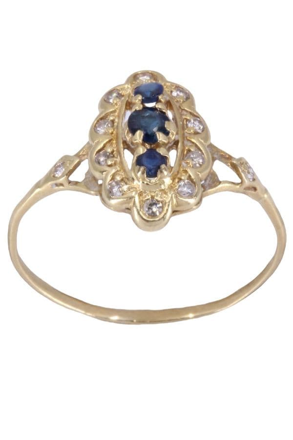 MARQUISE SAPHIRS ET DIAMANTS — vue 1