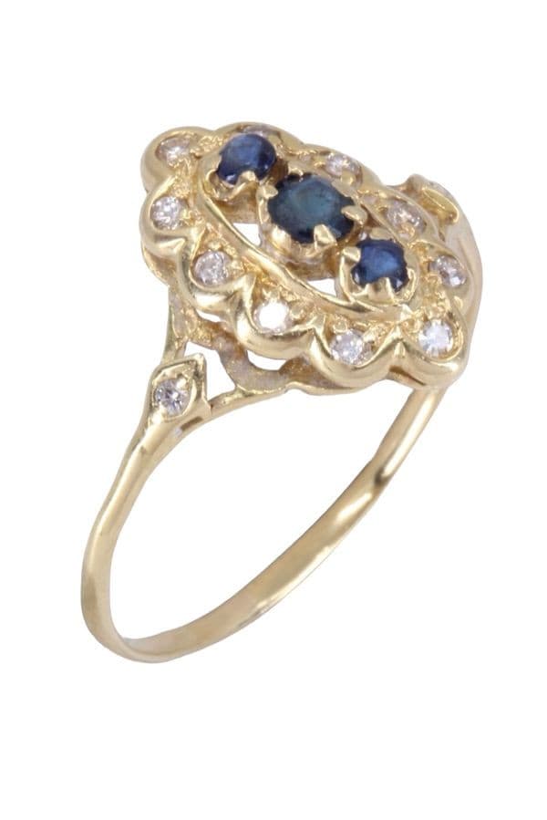 MARQUISE SAPHIRS ET DIAMANTS — vue 3