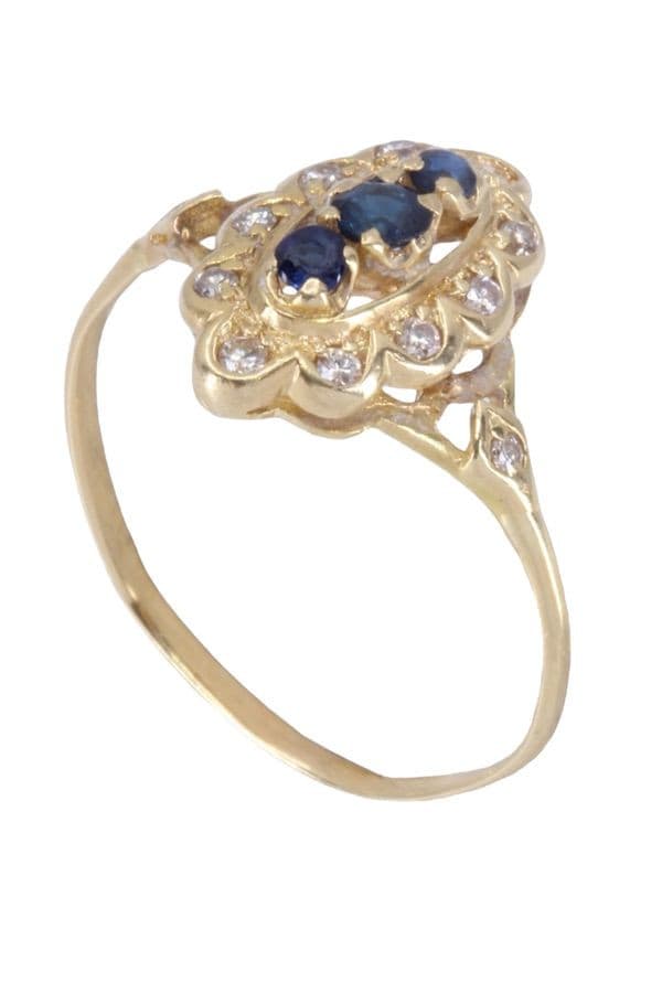 MARQUISE SAPHIRS ET DIAMANTS — vue 5