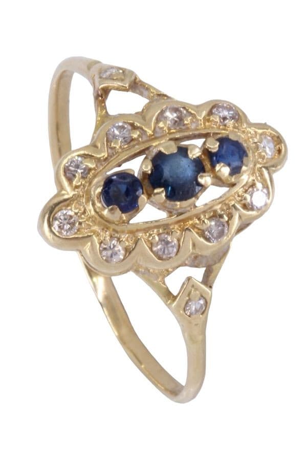 MARQUISE SAPHIRS ET DIAMANTS — vue 4