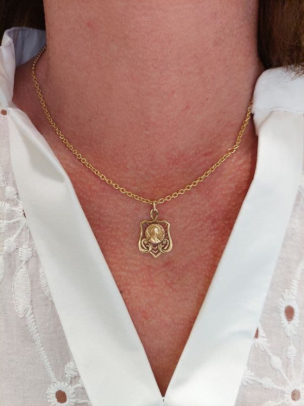 MÉDAILLE ANCIENNE VIERGE ROSA MYSTICA — vue 2
