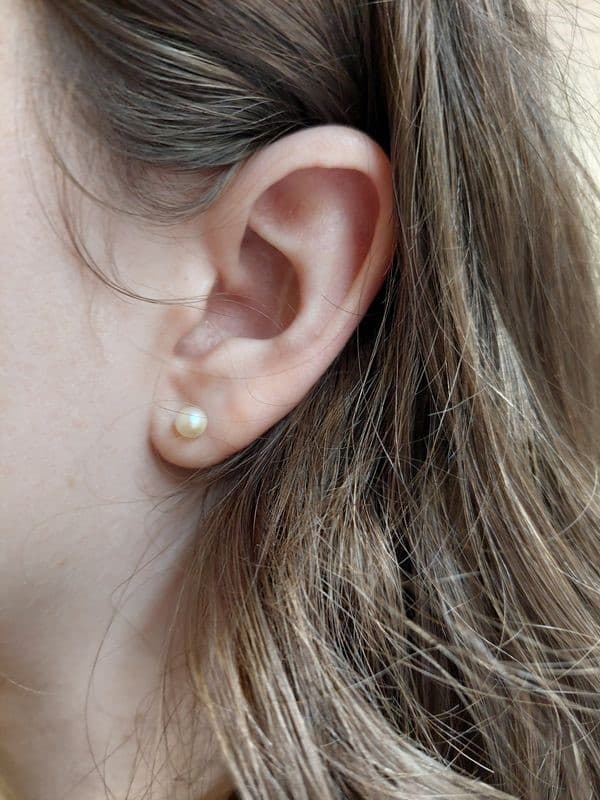 BOUCLES D'OREILLES PERLES — vue 2