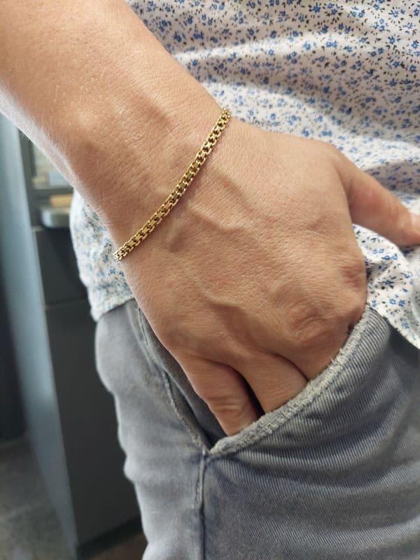 BRACELET MAILLE FORÇAT DOUBLÉE — vue 2