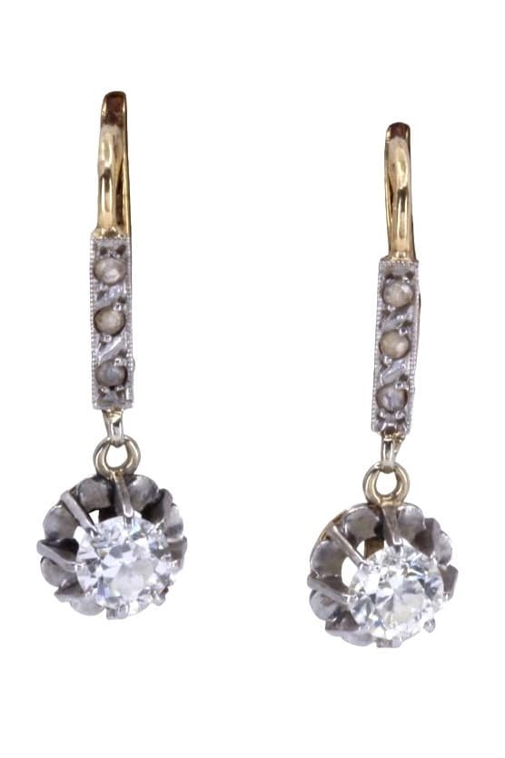 DORMEUSES DIAMANTS ART-NOUVEAU