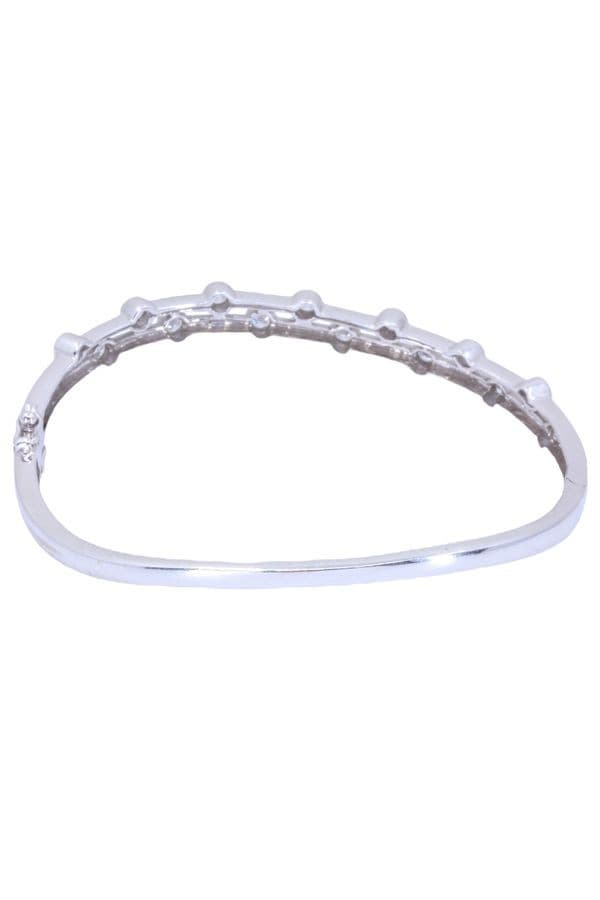 BRACELET JONC OUVRANT DIAMANTS — vue 3