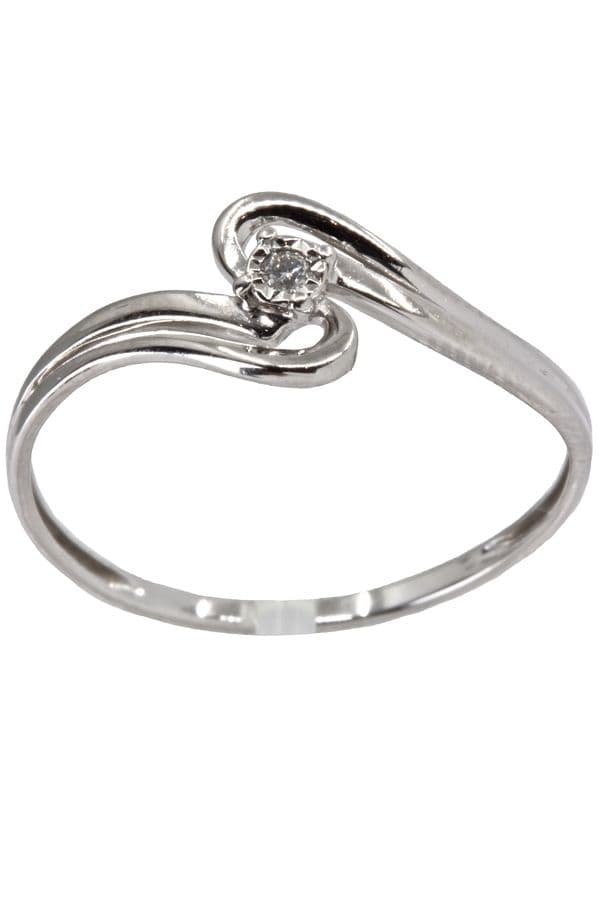 SOLITAIRE MODERNE DIAMANT — vue 1